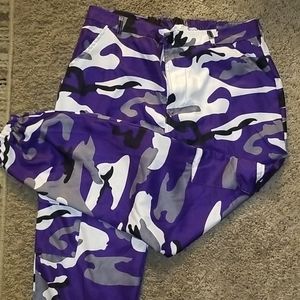 Purple camo pants